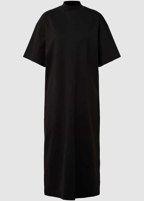 Drykorn Esmini midi-jurk met opstaande kraag donkerbruin