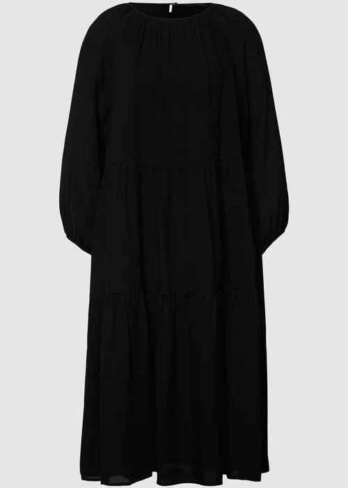 Drykorn Tilia midi-jurk van viscose zwart