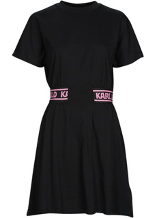 Karl Lagerfeld korte jurk jersey zwart