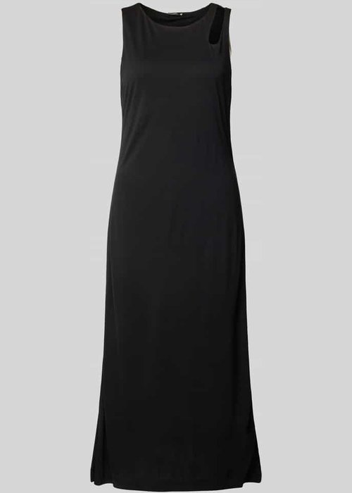 Opus Welpa midi-jurk met cut-out zwart