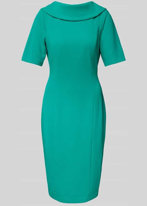 Adrianna Papell knielange cocktailjurk groen
