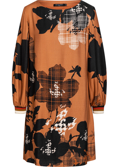 Ana Alcazar jurk oranje / zwart