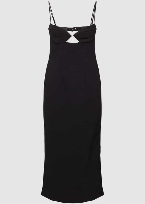 Bardot Vienna midi-jurk met cut-out zwart