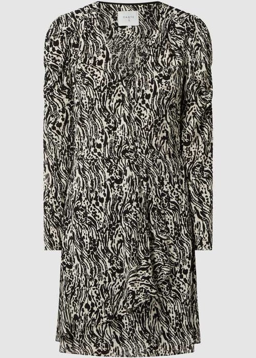 Dante 6 jurk Mystic in wikkellook zwart
