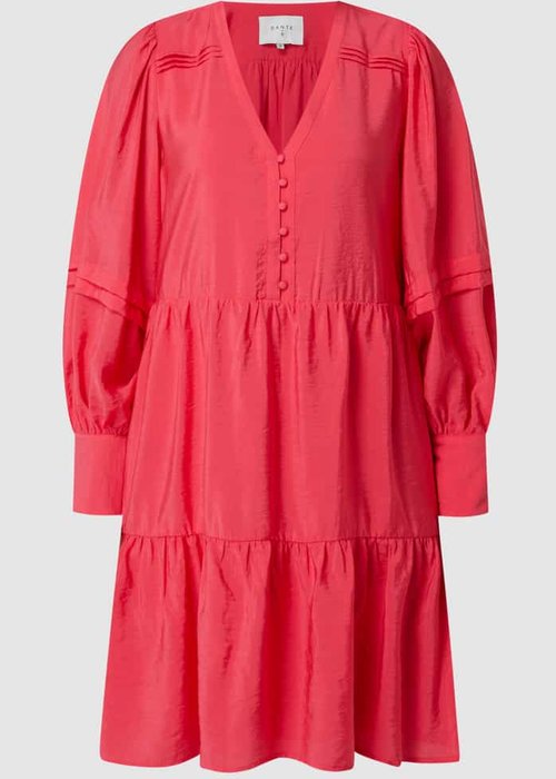 Dante 6 jurk Rozalia met plooien fuchsia