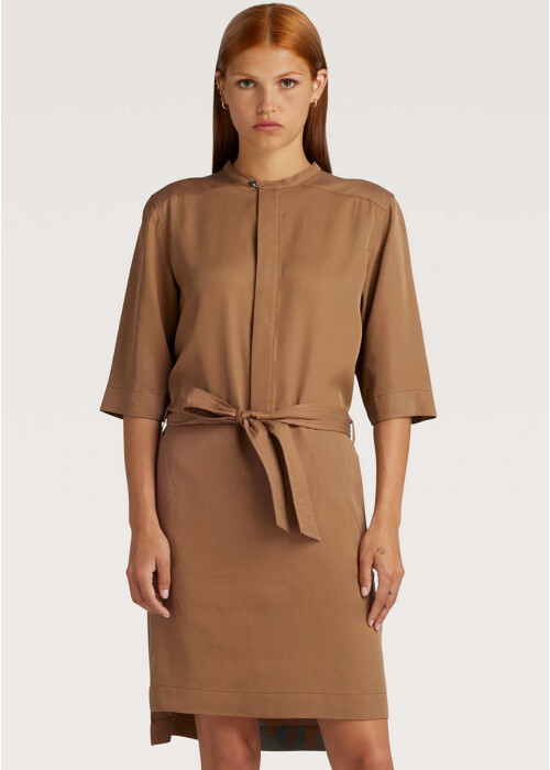 G-Star RAW Half Placket blousejurk beige / camel