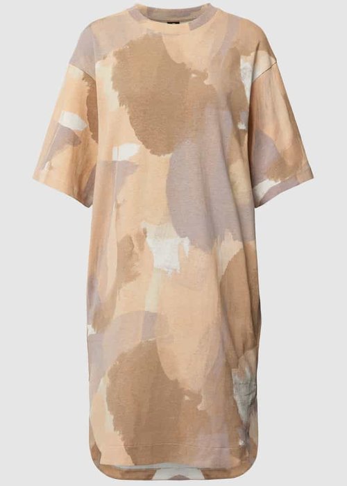 G-Star RAW knielange t-shirtjurk zand