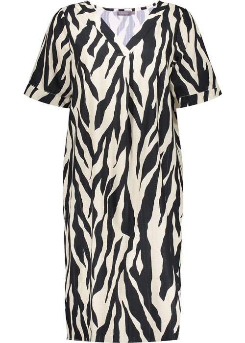 Geisha jurk zebra zwart / wit