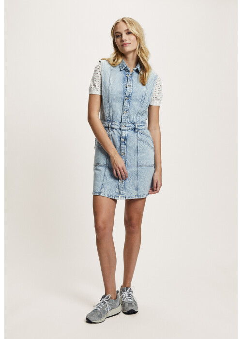 Madness Macy denim jurk blauw