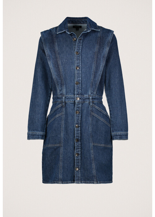 Madness Macy denim jurk denim blauw