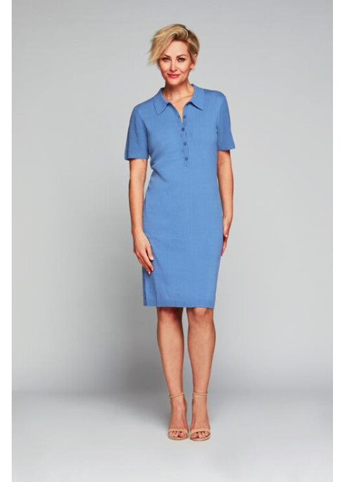 Mart Visser Bryce polo jurk lichtblauw