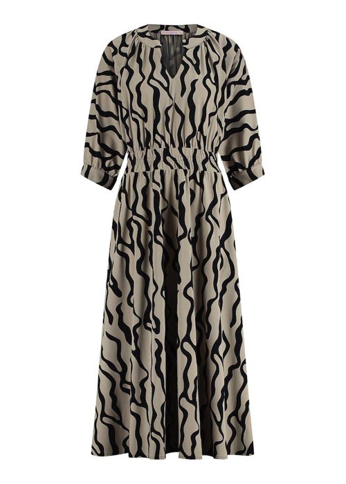 Studio Anneloes Berlin skin jurk zwart / bruin