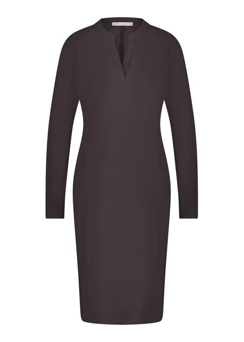 Studio Anneloes Simplicity LS jurk aubergine