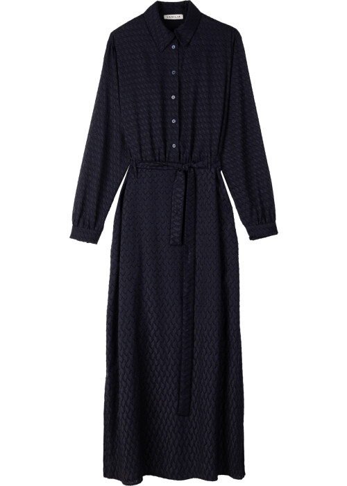 Vanilia Ausbrenner blouse jurk classic navy