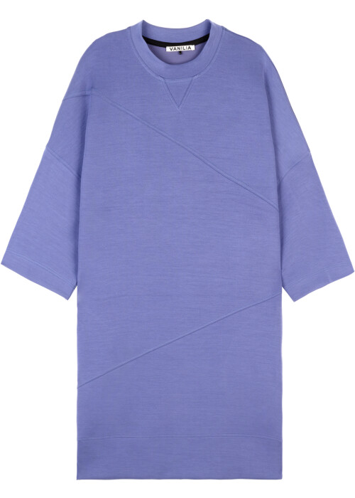 Vanilia oversized t-shirtjurk blauw indigo