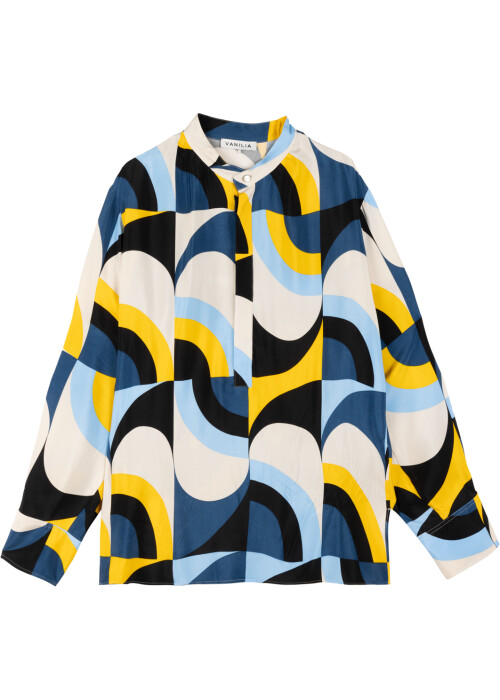 Vanilia viscose tuniek met grafische print multi