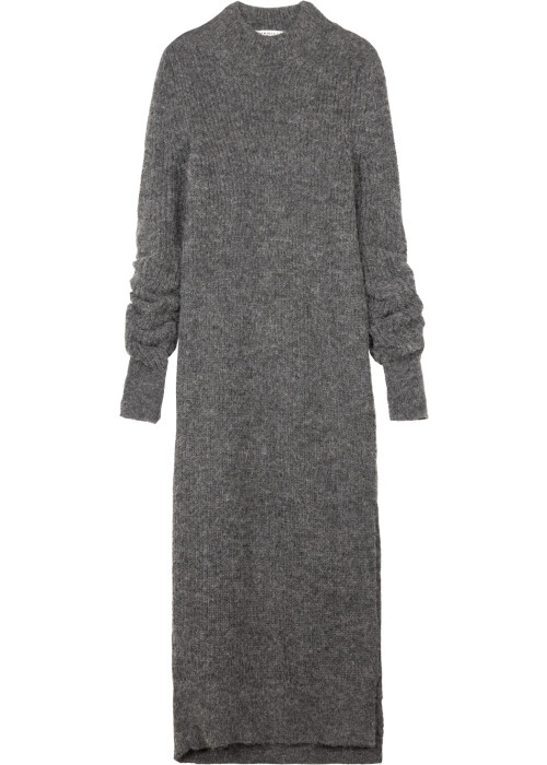 Vanilia wollen maxi-jurk grijs