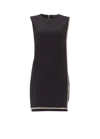 Ted Baker Dubbellaagse jurk met strass-decoratie zwart