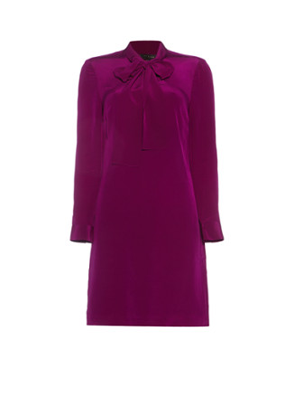 Ted Baker Yanka tuniekjurk van zijde paars
